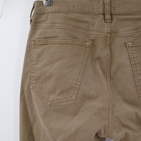 Flint and tinder pants mens 30 L29 chino flat front slim fit beige cotton blend - Picture 4 of 13